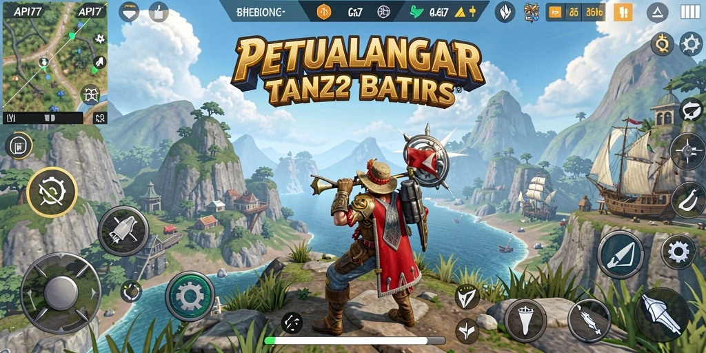 Screenshot gameplay Open World API77 dengan dunia yang luas dan interaktif.