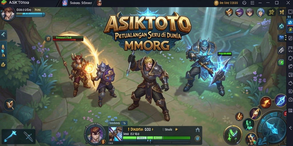 Gameplay seru ASIKTOTO dengan pertarungan epik di dunia MMORPG.