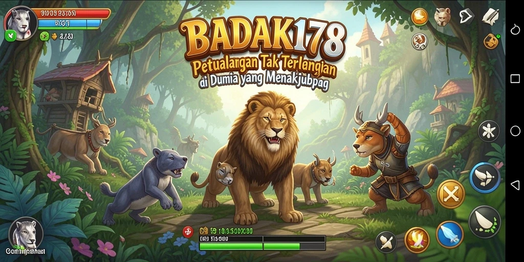 Tampilan gameplay <strong>BADAK178</strong> yang menakjubkan dengan aksi petualangan seru.