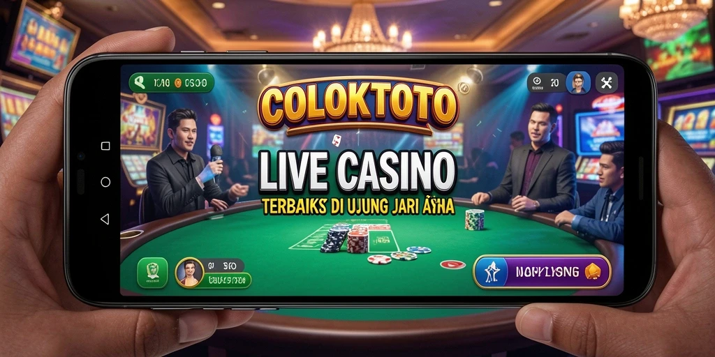 Tampilan menarik dari permainan Live Casino COLOKTOTO yang interaktif.