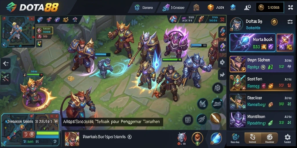 Tampilan antarmuka DOTA88 yang menarik dan intuitif untuk taruhan olahraga.