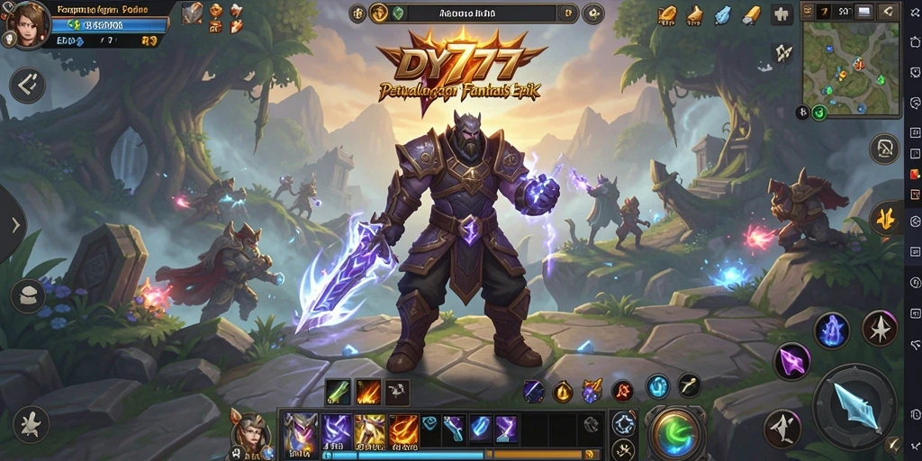Tampilan gameplay seru dan grafis yang memukau dari DY777.