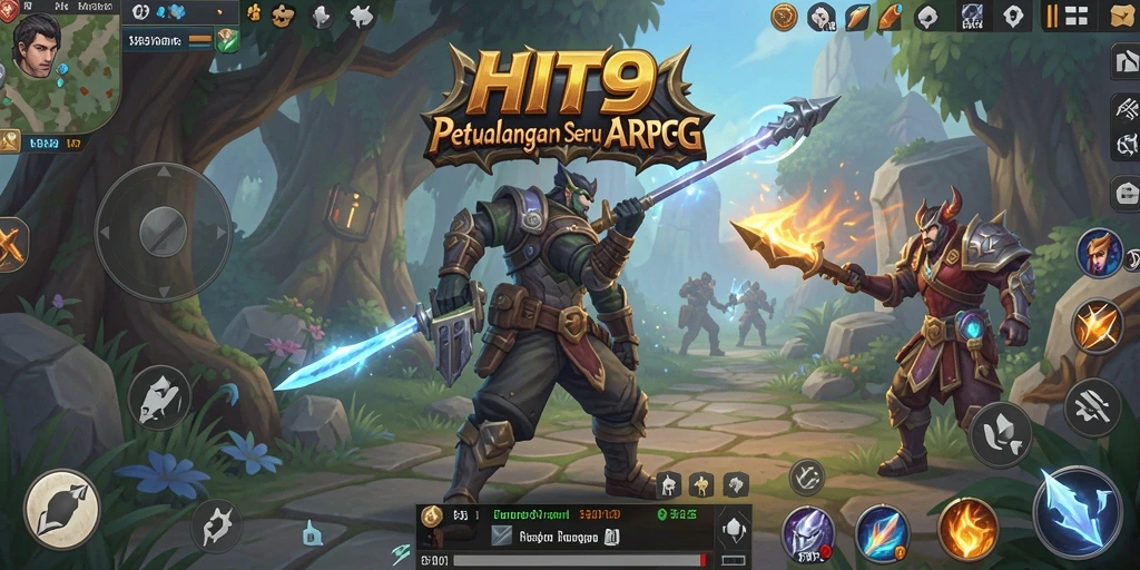 Tampilan gameplay seru dalam petualangan ARPG HIT9.
