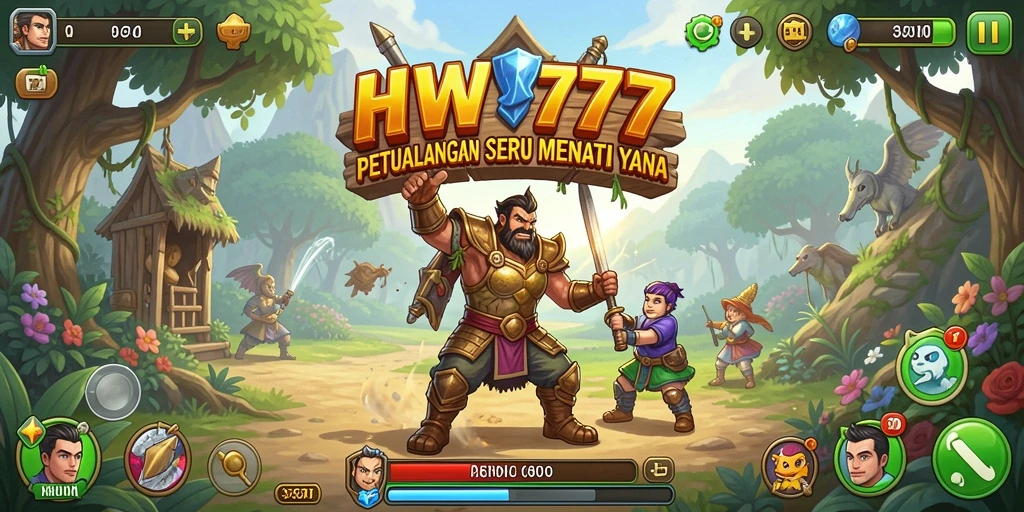 Tampilan gameplay seru di HW777 dengan grafis menawan.