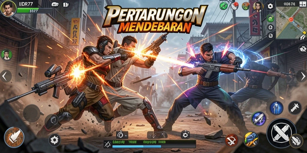 Tampilan seru gameplay IDR77 dengan aksi menegangkan.