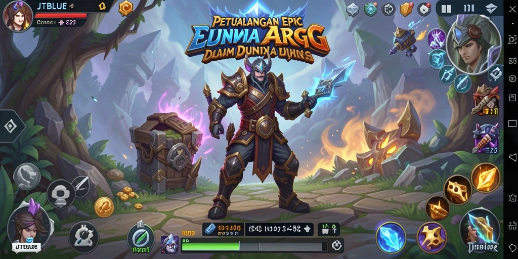 Screenshot JTBLUE yang menampilkan momen seru dalam pertarungan ARPG.