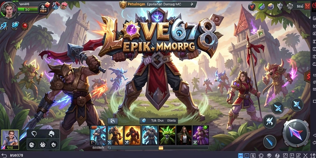 Tampilan gameplay seru dan penuh aksi di LOVE678.