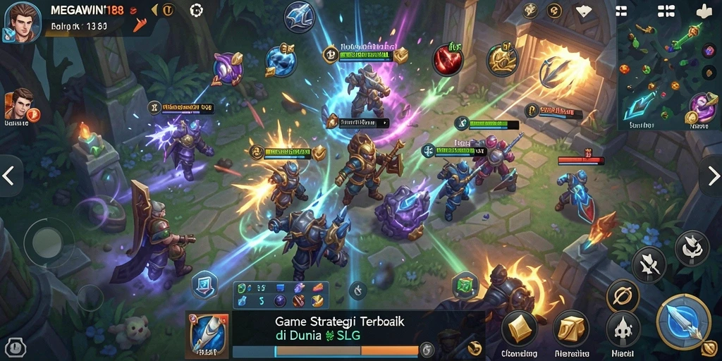 Tampilan gameplay SLG yang menarik dan strategis dalam MEGAWIN188.