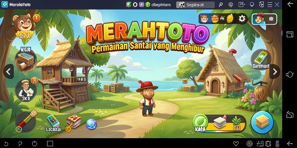 Screenshot gameplay MERAHTOTO yang menunjukkan kesenangan bermain.