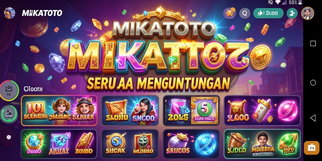 Tampilan permainan Slot MIKATOTO yang menarik dan penuh warna.