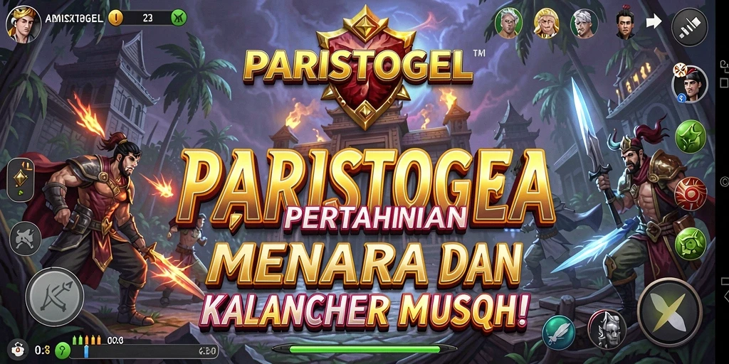 Tampilan gameplay PARISTOGEL dengan aksi pertahanan menara yang mendebarkan.
