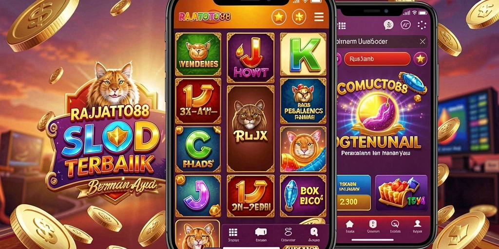 Screenshot gameplay utama RAJATOTO88 yang menampilkan keseruan permainan Slot.