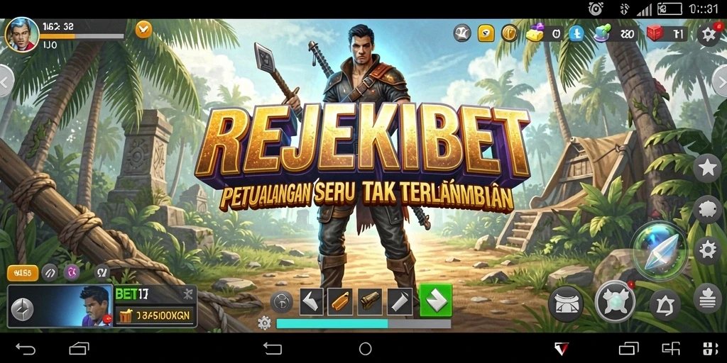 Tampilan gameplay seru di REJEKIBET dengan petualangan yang mendebarkan.