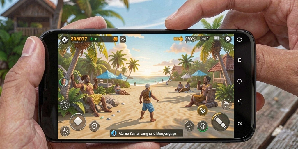 Screenshot SAND77 menampilkan gameplay yang penuh warna dan interaksi menyenangkan.
