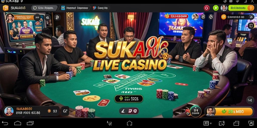 Screenshot gameplay <strong>SUKA86</strong> menunjukkan suasana kasino yang mendebarkan.