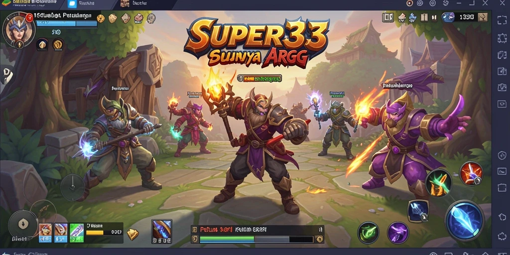 Tampilan gameplay SUPER33 yang seru dan penuh aksi.