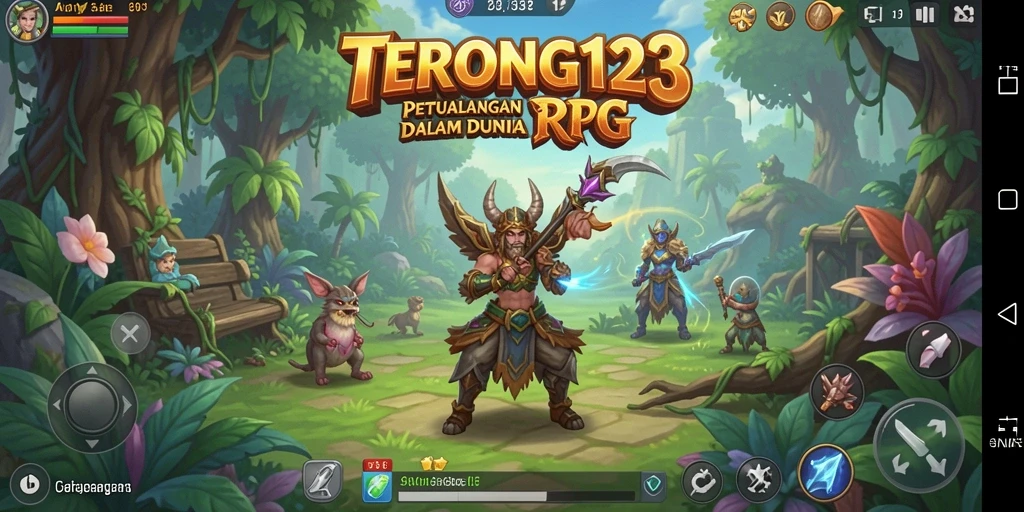 Tampilan gameplay seru dalam dunia RPG TERONG123.