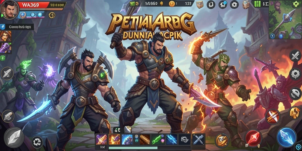 Screenshot gameplay WA369 menampilkan aksi pertempuran yang mendebarkan.