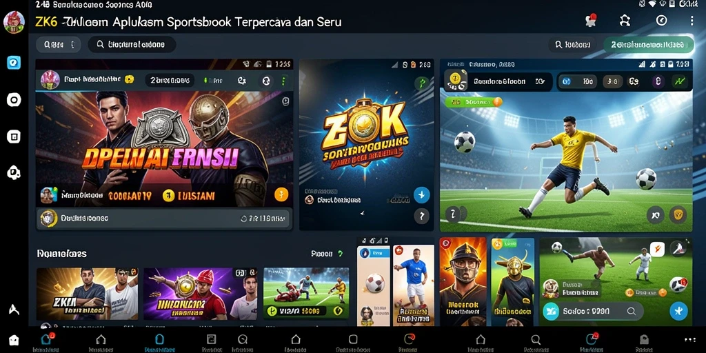 Tampilan menarik dari gameplay Sportsbook ZK6.